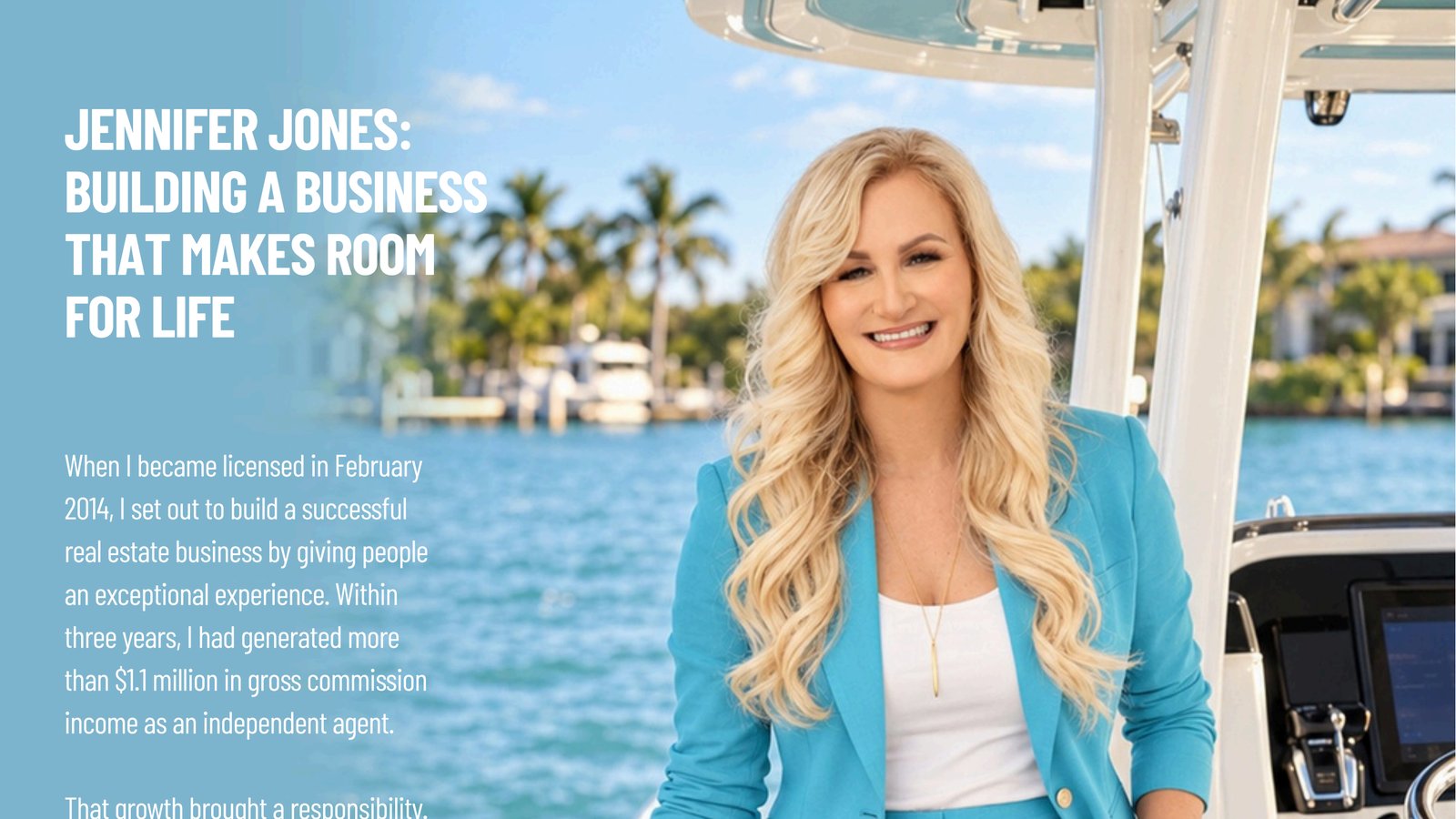 Buzz Magazine October 2026, page 22: Jennifer Jones with the headline "Building a Business That Makes Room for Life"